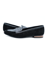 Silhouette V Black Suede