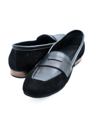 Silhouette V Black Suede