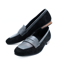 Silhouette V Black Suede