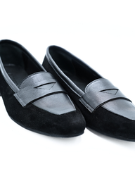 Silhouette V Black Suede