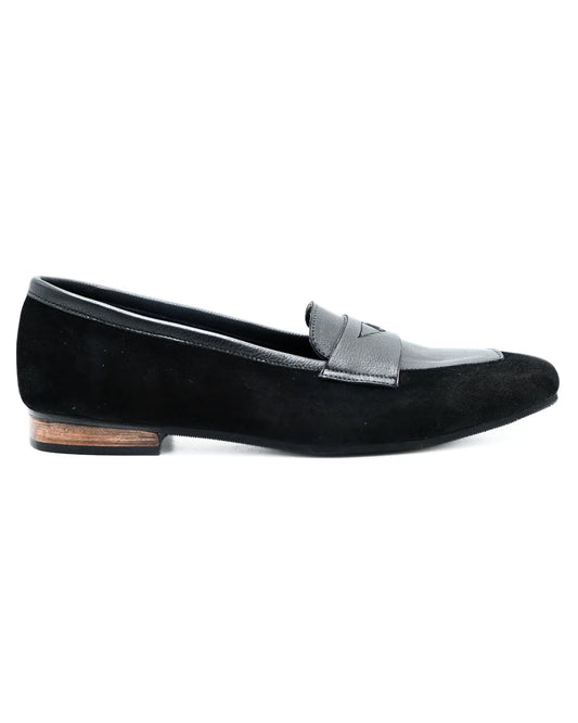 Silhouette V Black Suede